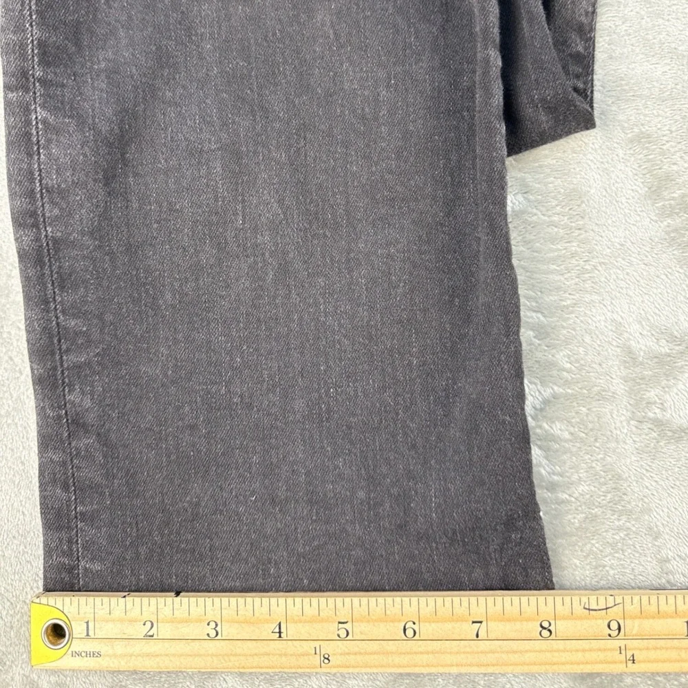 True Religion Jeans Mens 36 Ricky Relaxed Straight Black Faded Denim EUC